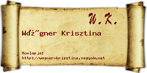 Wágner Krisztina névjegykártya